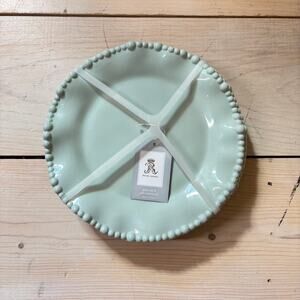 Rachel Ashwell NWT Pastel Green Blue Pearl Shimmer Melamine Plates Set of 4